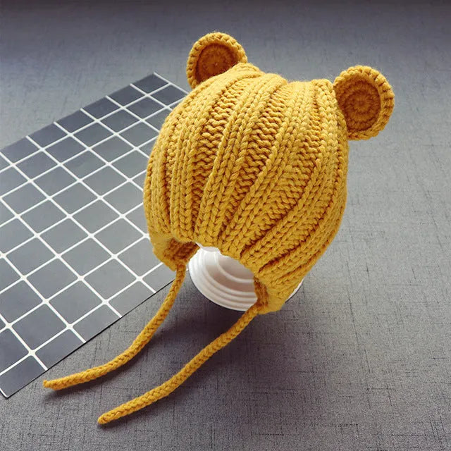 Baby Children's Ear Protection Wool Hat Korean Version 1 Boy Hat New Style 2 Girl Hat - Enfance-Heureuse
