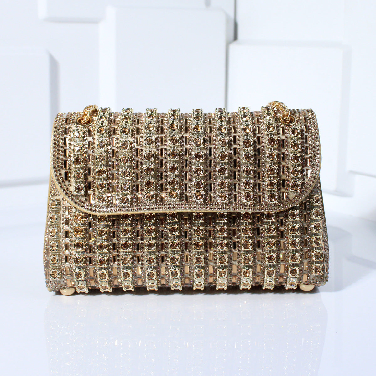 Fashion Crossbody Dinner Bag Diamond-embedded Hand Carrying - Enfance-Heureuse