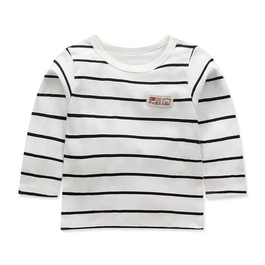 Children's Long-sleeved T-shirt Cotton Single Top - Enfance-Heureuse