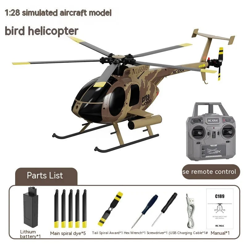 Remote Control Helicopter C189 Double Brushless Four Channels - Enfance-Heureuse