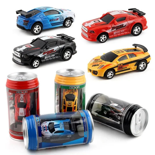 Coke Can Mini RC Radio Remote Control Micro Voiture De Course 4 Fréquences - Enfance-Heureuse