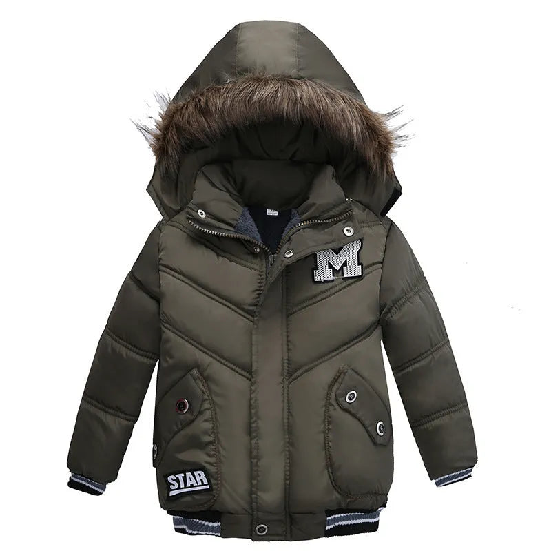 Petit Et Moyen-Taille Garçons Coton-Rembourré Vestes - Enfance-Heureuse