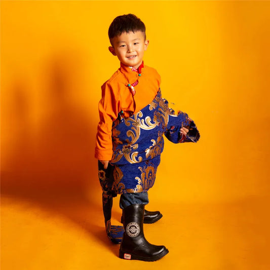 Robe tibétaine pour enfants, - Enfance-Heureuse