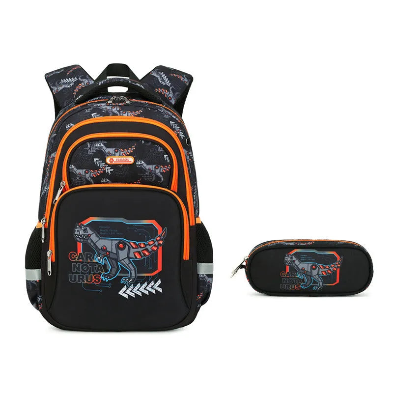 Primary School Student Schoolbag Boys Stylish And Lightweight Grade 1-3 Children Backpack - Enfance-Heureuse