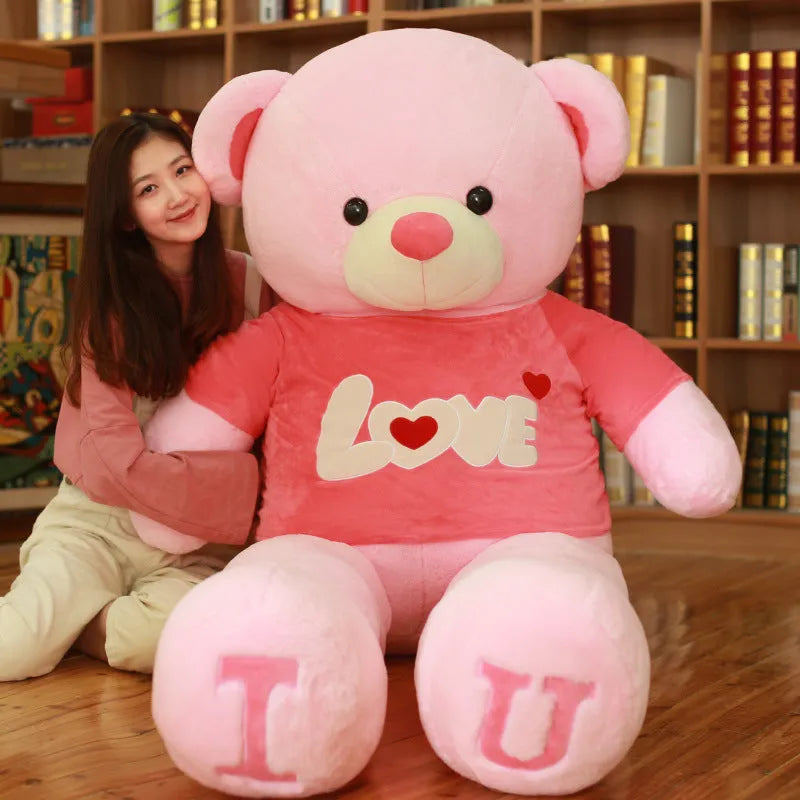 Coeur Oreiller Ours En Peluche Jouet Cadeau du Jour de Valentine - Enfance-Heureuse