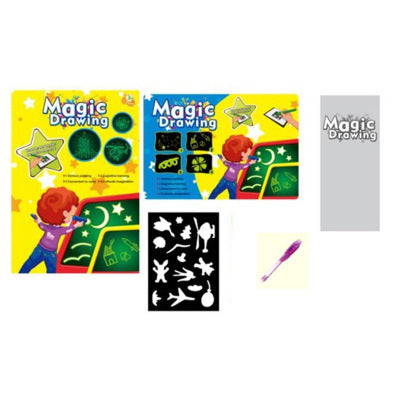 Educational Toy Drawing Pad 3D Magic 8 Light Effects Puzzle Board Sketchpad - Enfance-Heureuse