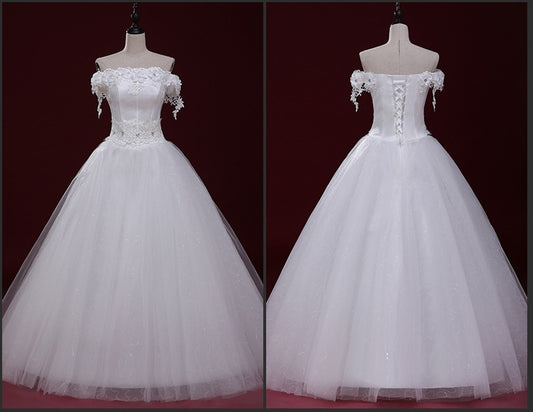 Wedding Dresses Strapless Lace - Enfance-Heureuse