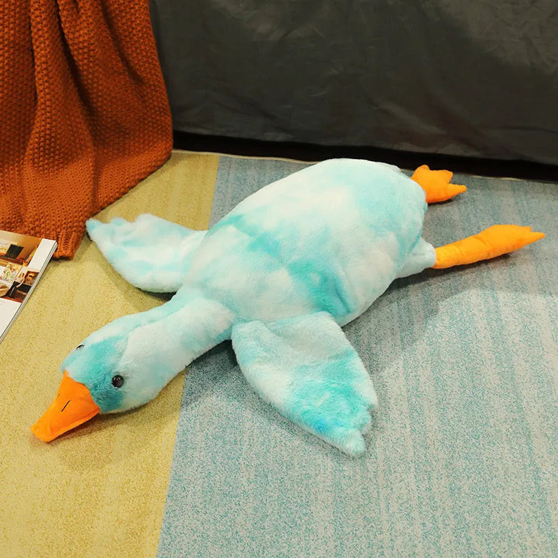 Grand oreiller de poupée d'oie blanche dormir en peluche - Enfance-Heureuse