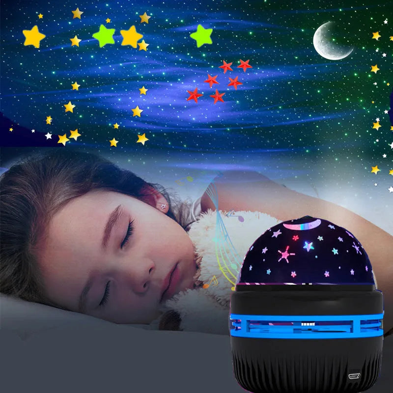 Lumières de scène de projection de l'atmosphère Aurora, motif d'eau vide Ciel étoilé - Enfance-Heureuse