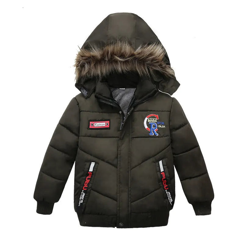 Petit Et Moyen-Taille Garçons Coton-Rembourré Vestes - Enfance-Heureuse