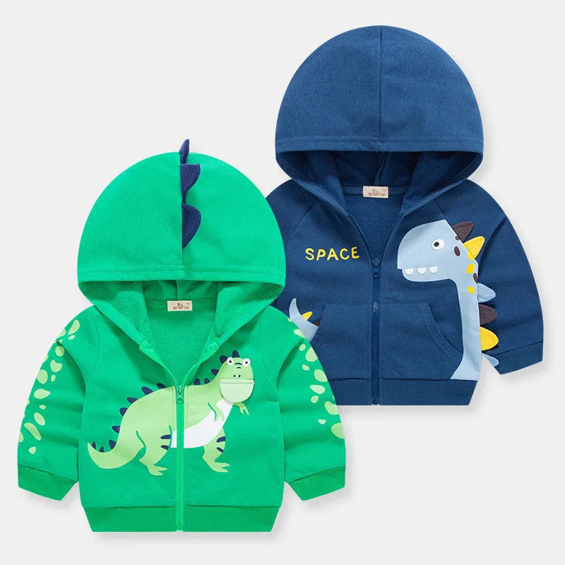 Enfants Automne Vêtements de Dinosaure Caractéristique Manteau Cardigan - Enfance-Heureuse
