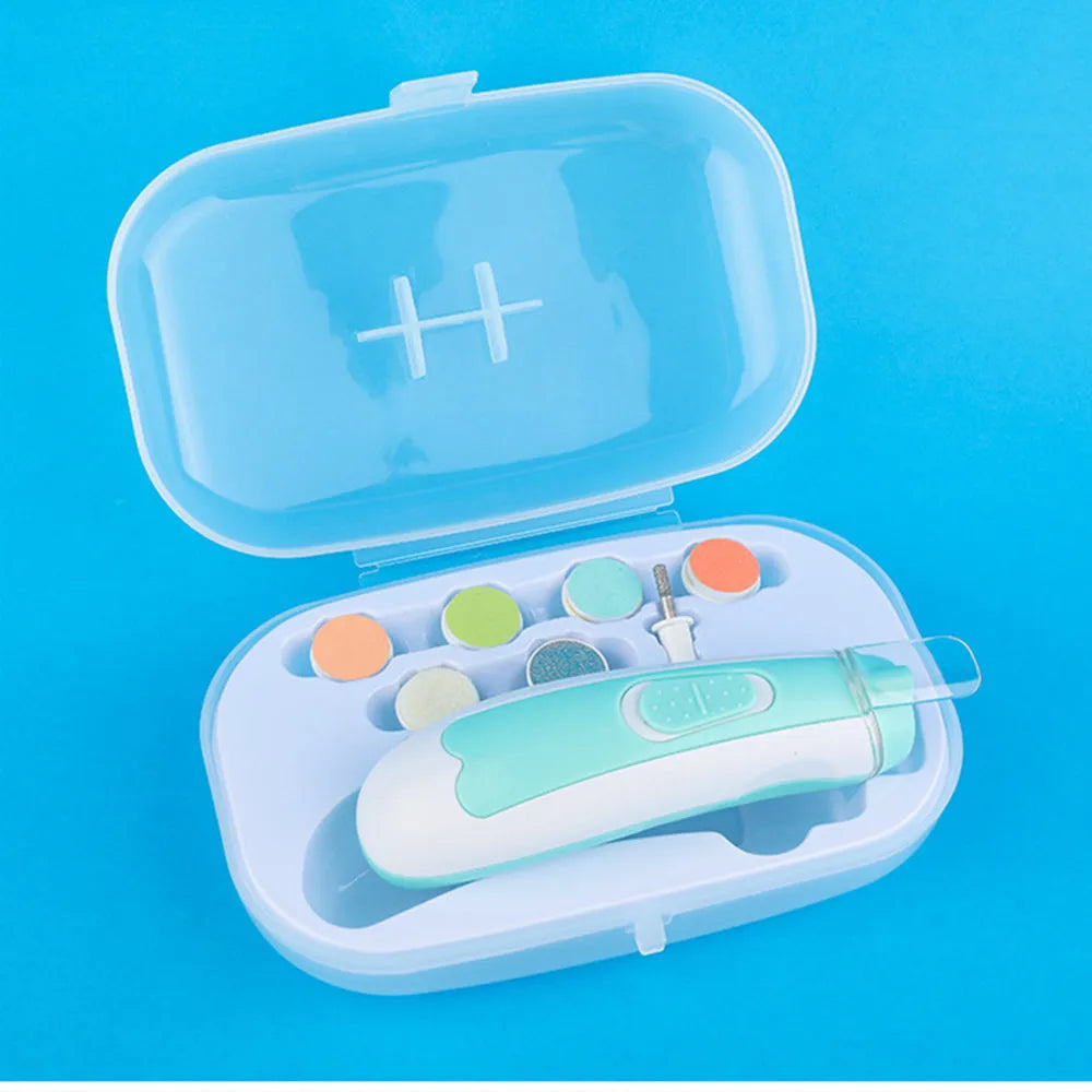 Nouveau-né Nail Clipper Électrique Bébé Anti-pincement Viande de Soins Ensemble - Enfance-Heureuse
