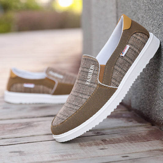 Men's Casual Shoes Board Shoes Breathable Canvas Shoes - Enfance-Heureuse
