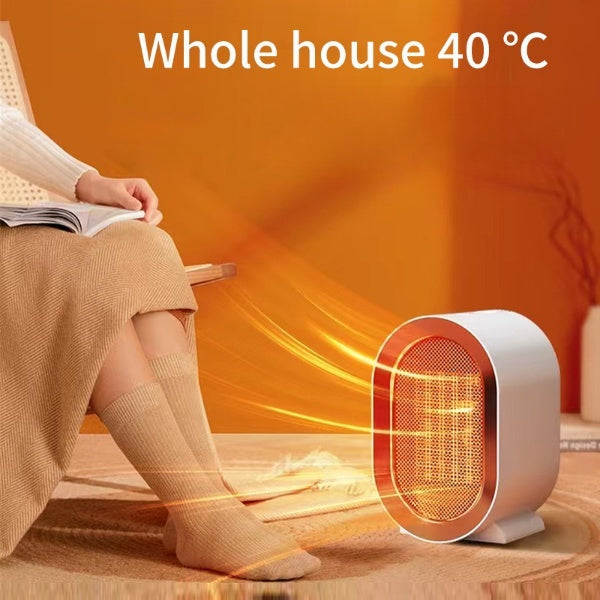 Desktop Electric Heater Mini Portable Fan Heater 220V PTC Ceramic Heating Warm Air Blower Home Office Warmer Machine - Enfance-Heureuse