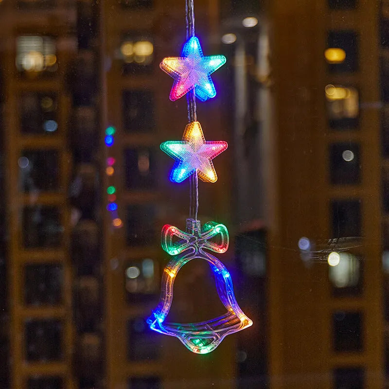 Christmas Atmosphere Layout Sucker Lamp Window Creative Decoration - Enfance-Heureuse