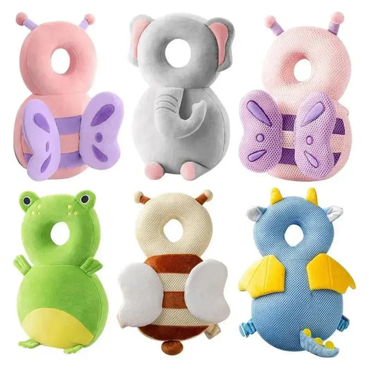 Baby Head Protector Backpack Pillow For Kids 1-3 Y Toddler Children Soft PP Cotton Protective Cushion Cartoon Security Pillows - Enfance-Heureuse
