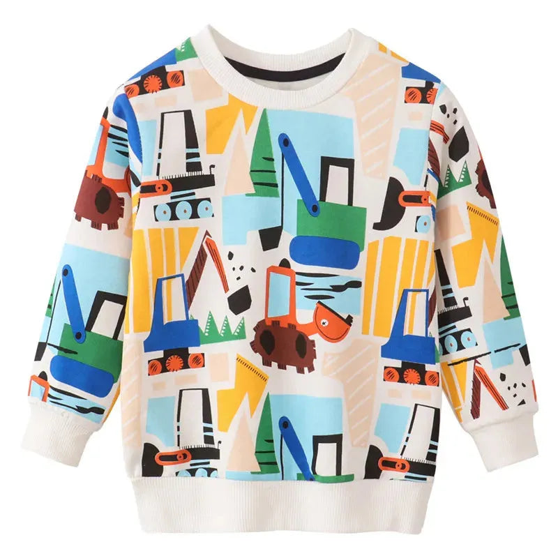 Zeebread 2-7T Boys Girls Sweatshirts For Autumn Spring Long Sleeve Cartoon Toddler Clothes Hot Selling Fashion Baby Costume - Enfance-Heureuse