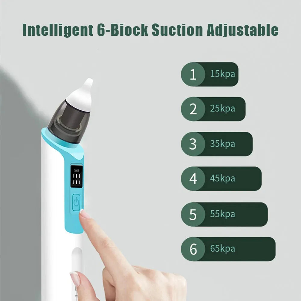 New Rechargeable Baby Nose Cleaner Silicone Adjustable Suction Electric Child Nasal Aspirator Health Safety Convenient Low Noise - Enfance-Heureuse