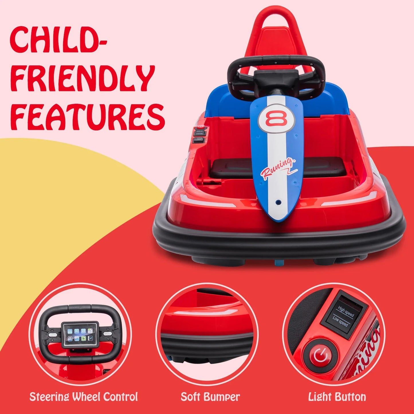 chocs électrique pour tout-petits, volant, jouets pour enfants - Enfance-Heureuse