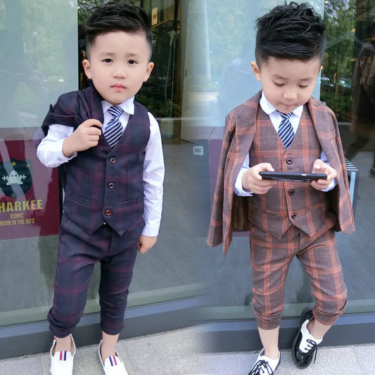 Ensemble de pantalons blazer décontractés pour garçons - Enfance-Heureuse