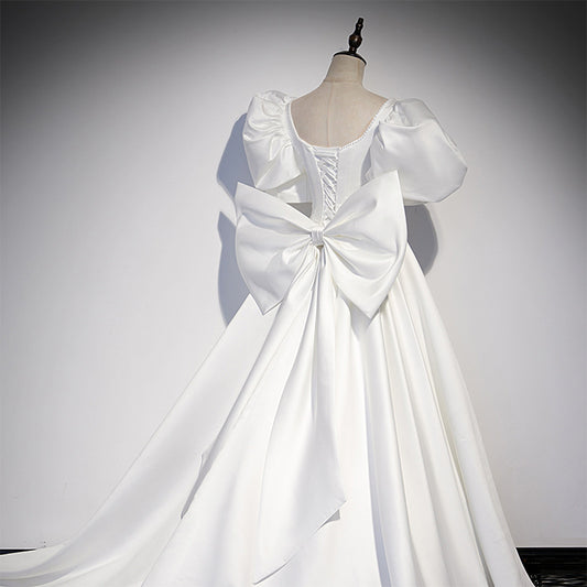 White Evening Dress Women's Banquet - Enfance-Heureuse