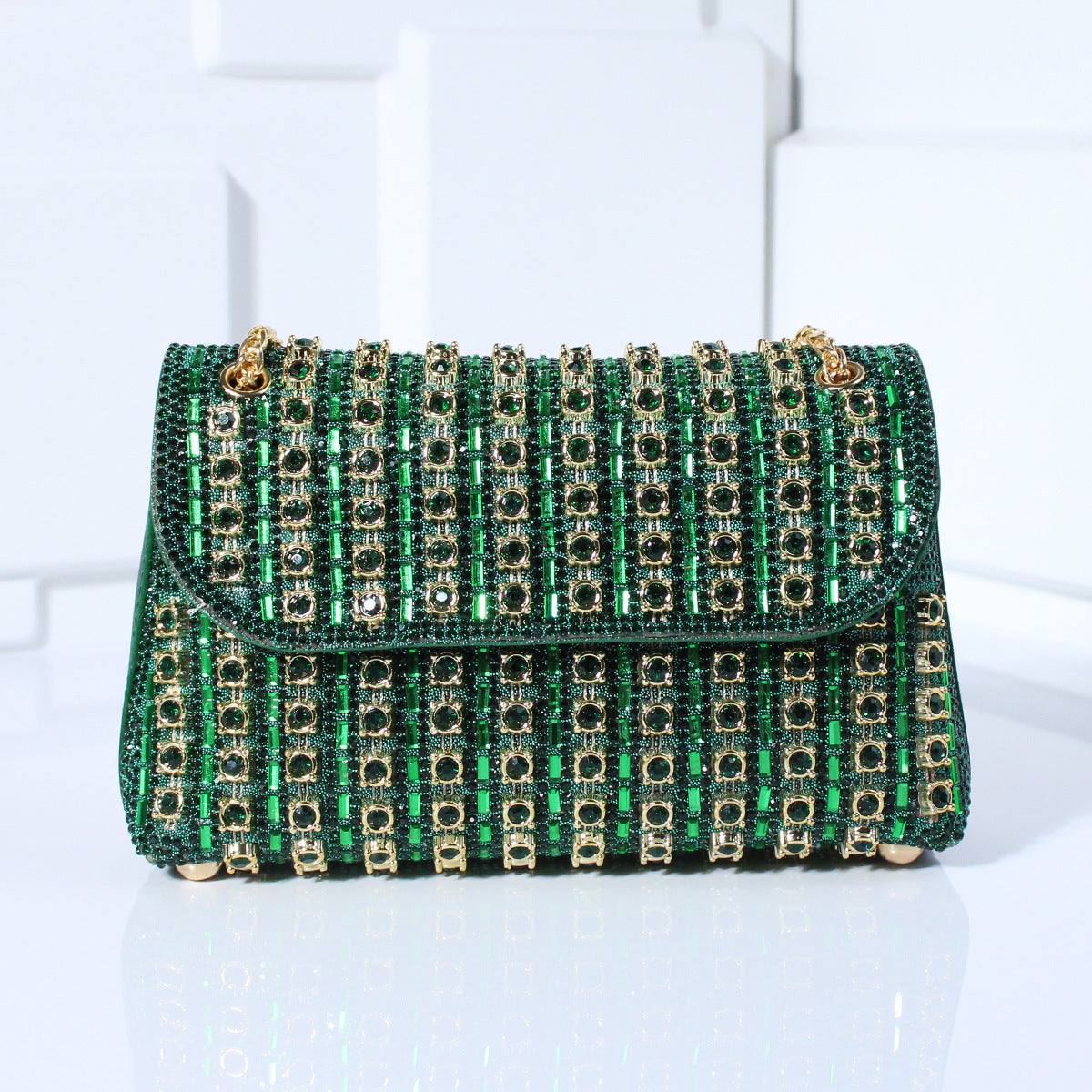 Fashion Crossbody Dinner Bag Diamond-embedded Hand Carrying - Enfance-Heureuse