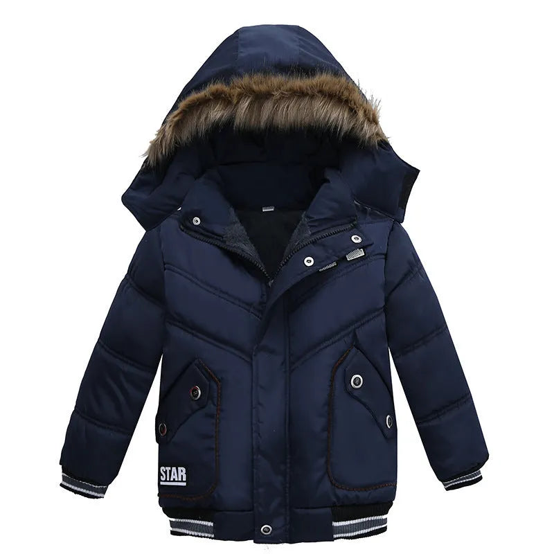 Petit Et Moyen-Taille Garçons Coton-Rembourré Vestes - Enfance-Heureuse