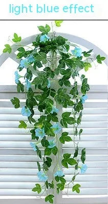 Simulation Plant Morning Glory Ratten For Wall Hanging Decoration - Enfance-Heureuse
