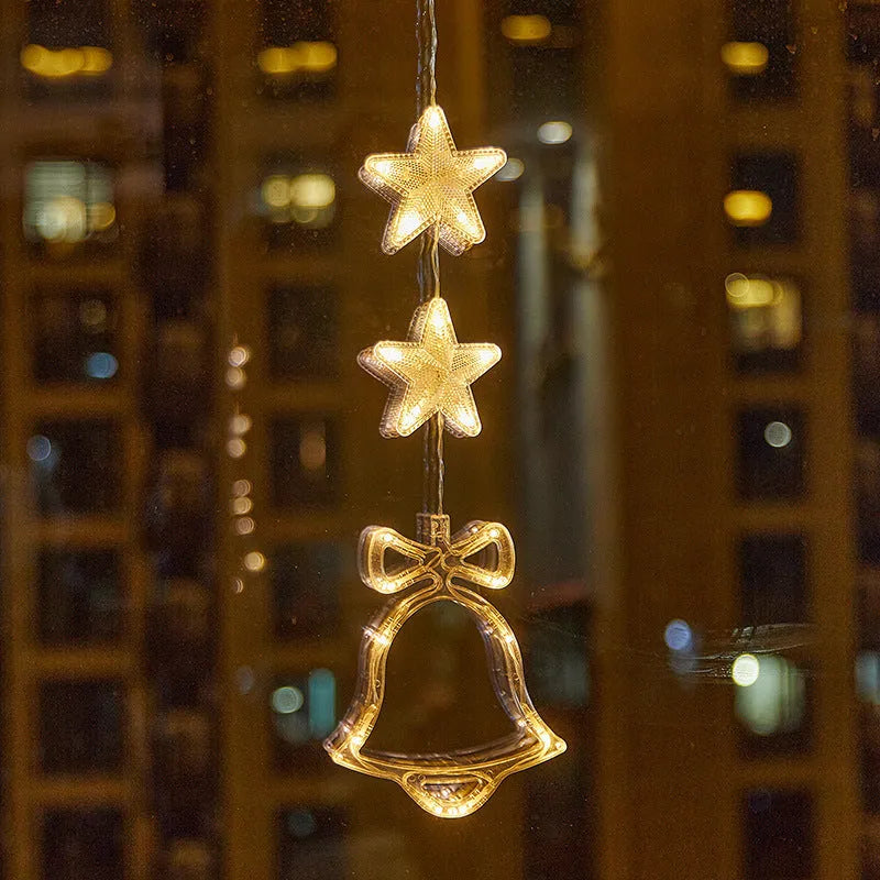 Christmas Atmosphere Layout Sucker Lamp Window Creative Decoration - Enfance-Heureuse