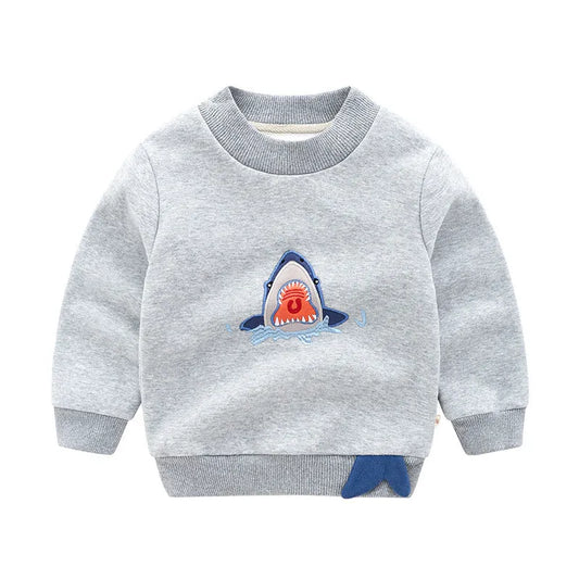 Sweat-shirt coréen pour garçon avec cachemire - Enfance-Heureuse