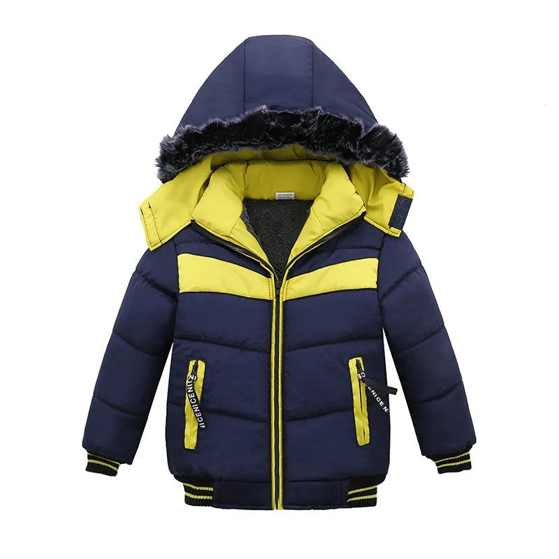 Petit Et Moyen-Taille Garçons Coton-Rembourré Vestes - Enfance-Heureuse
