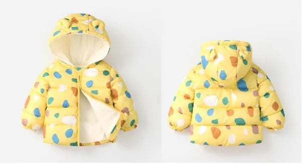 Off-season New Autumn And Winter Children's Light Hooded BabyCotton Jacket - Enfance-Heureuse