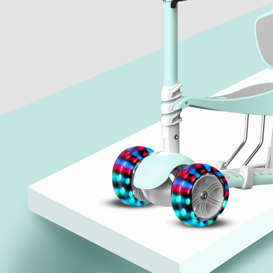 Children Can Sit And Paddle A Five-in-one Pedal Scooter - Enfance-Heureuse