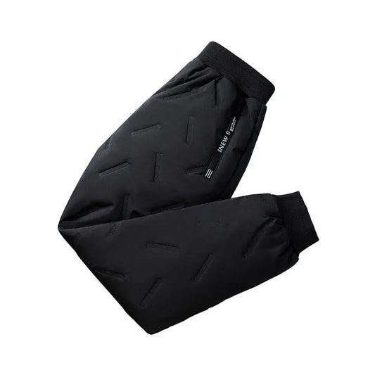 Boys 'fleece And Thickened Cold Proof Warm Bunched Feet Pants - Enfance-Heureuse