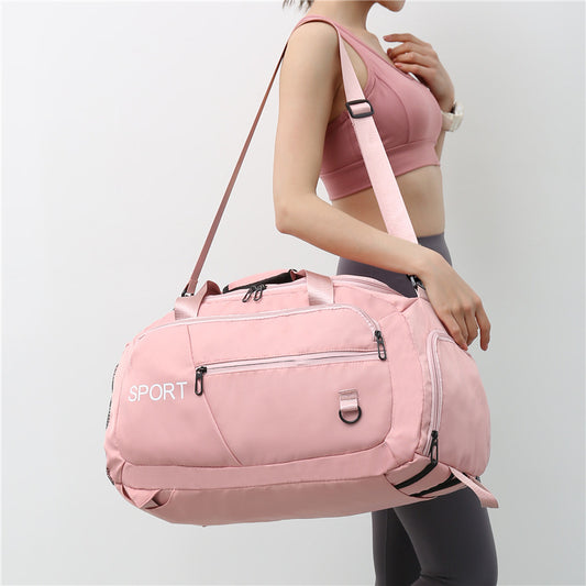 Luggage Bags For Women Handbag Oxford Men's Fitness Gym Shoulder Bag Waterproof Sports Travel Backpack With Shoes Compartment - Enfance-Heureuse