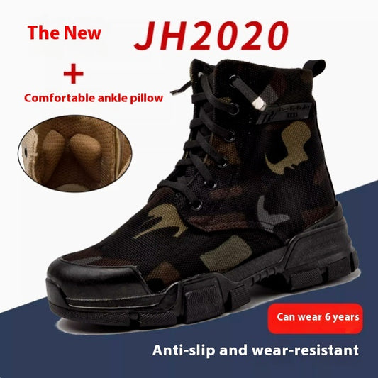 Waterproof Nano Three-proof Martin Boots Fashion Lace-up - Enfance-Heureuse