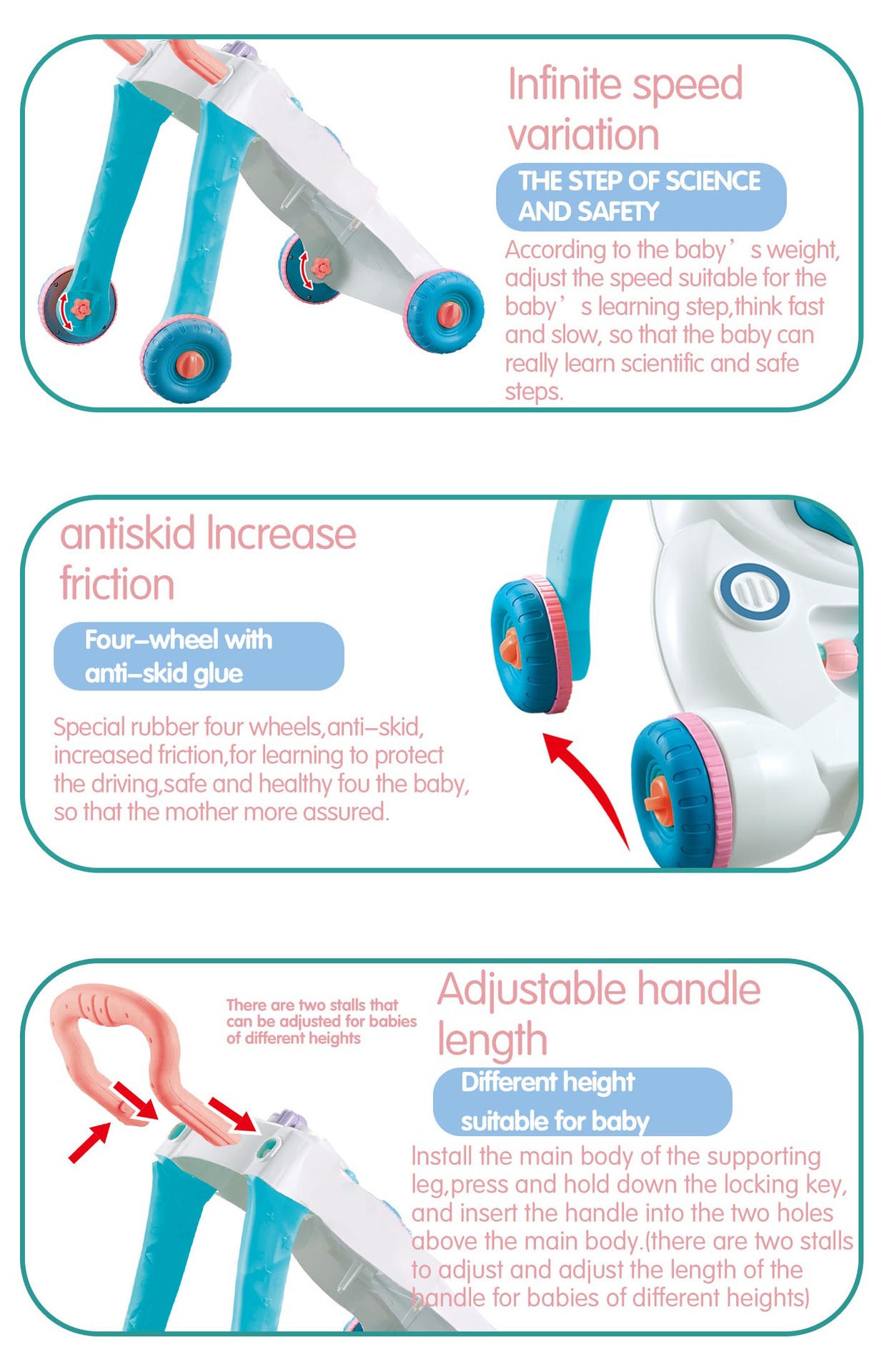 Children's Stroller With Music To Assist Walking - Enfance-Heureuse