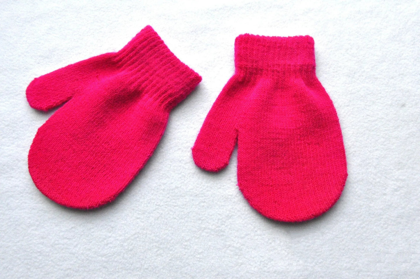 Children's Winter Warm Gloves Knitted Bag Baby Gloves - Enfance-Heureuse