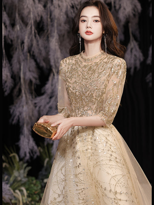 Evening Dress Host's Light Luxury And Advanced Sense - Enfance-Heureuse