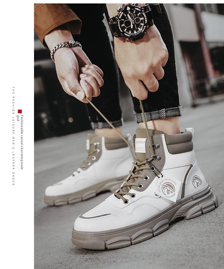 Men's Casual Trend High Top British Style Martin Boots - Enfance-Heureuse