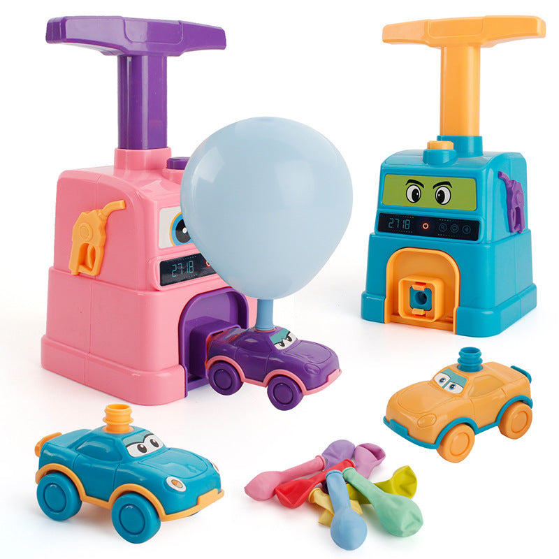 Children's Inertial Power Balloon Car Toy Aerodynamic Scooter Car Educational Experiment Creative Toy - Enfance-Heureuse