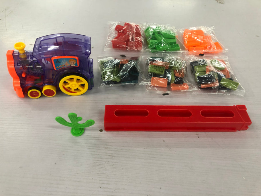 Domino Train Toys Baby Toys Car Puzzle Automatic Release Licensing Electric Building Blocks Train Toy - Enfance-Heureuse