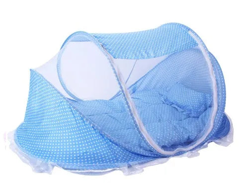 Foldable Baby Mosquito Net With Pillow + Net 2pcs Set