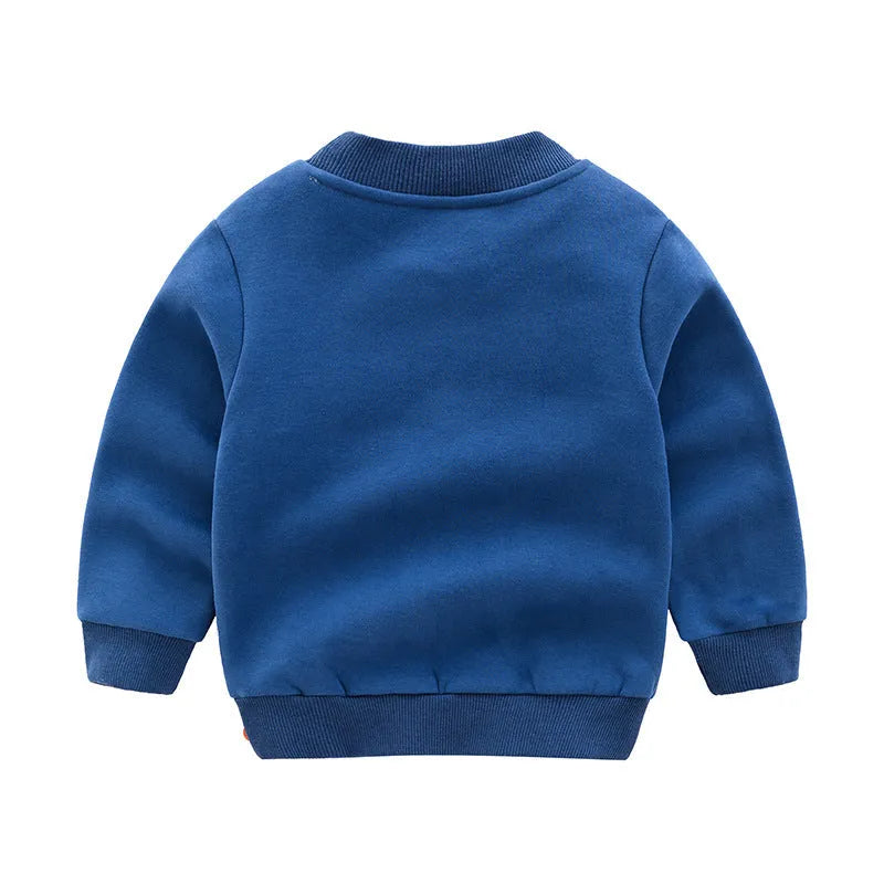 Sudadera coreana para niño con cachemira.