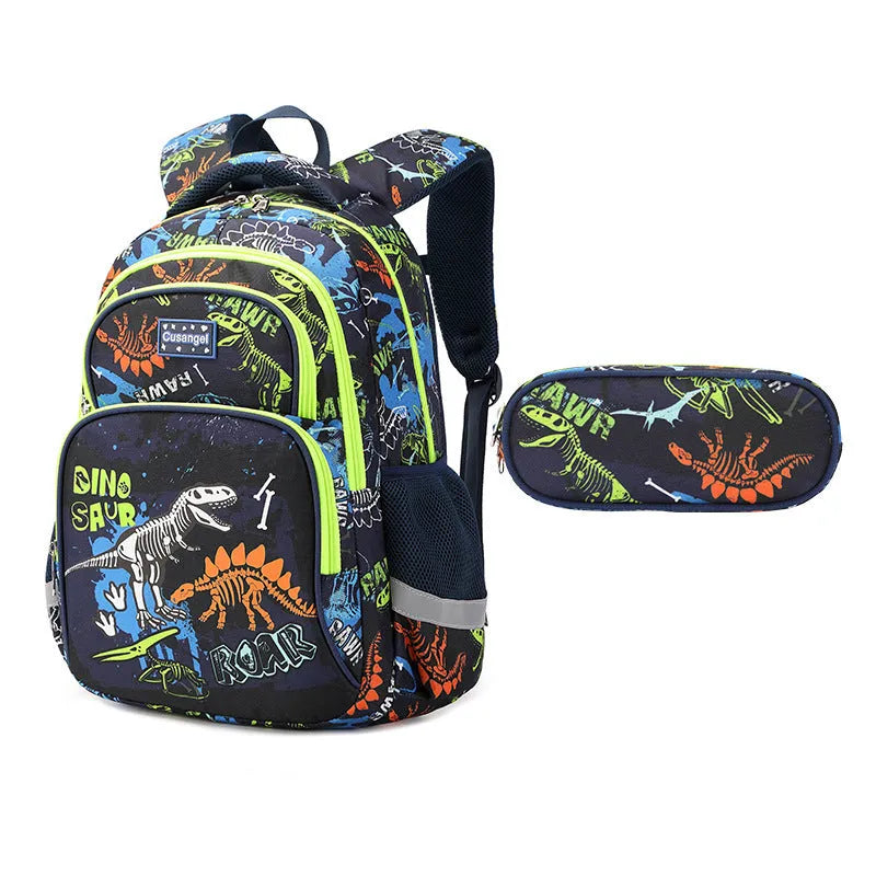 Primary School Student Schoolbag Boys Stylish And Lightweight Grade 1-3 Children Backpack