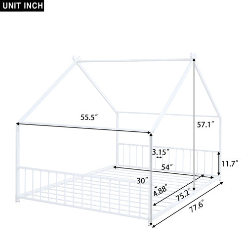 Full Size Metal Household Bed - Enfance-Heureuse