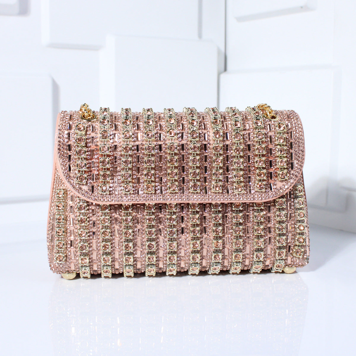 Fashion Crossbody Dinner Bag Diamond-embedded Hand Carrying - Enfance-Heureuse