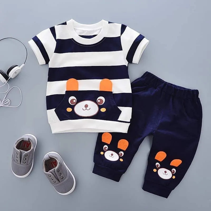 Children's Short Sleeved Boy's Summer Clothes Female Baby