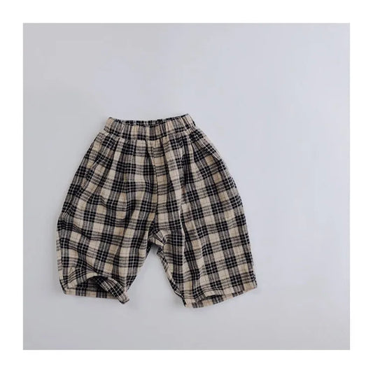 Coréen Enfants Enfants de Plaid Pantalon Carotte