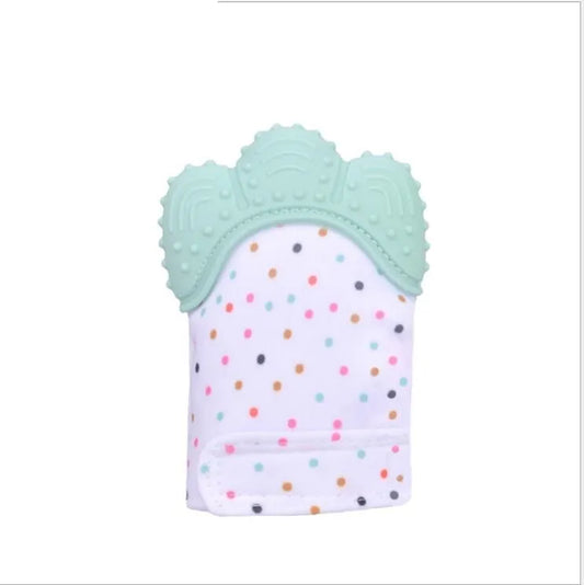 Bébé de dentition bébé anti-morsure silicone molaire gants enfants de jouets sonores - Enfance-Heureuse